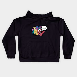 Cartoon Bear's Big Question Kids Hoodie